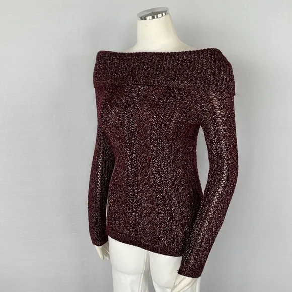 WHBM At The Shoulder Bow Back Sweater XS - Picture 9 of 16